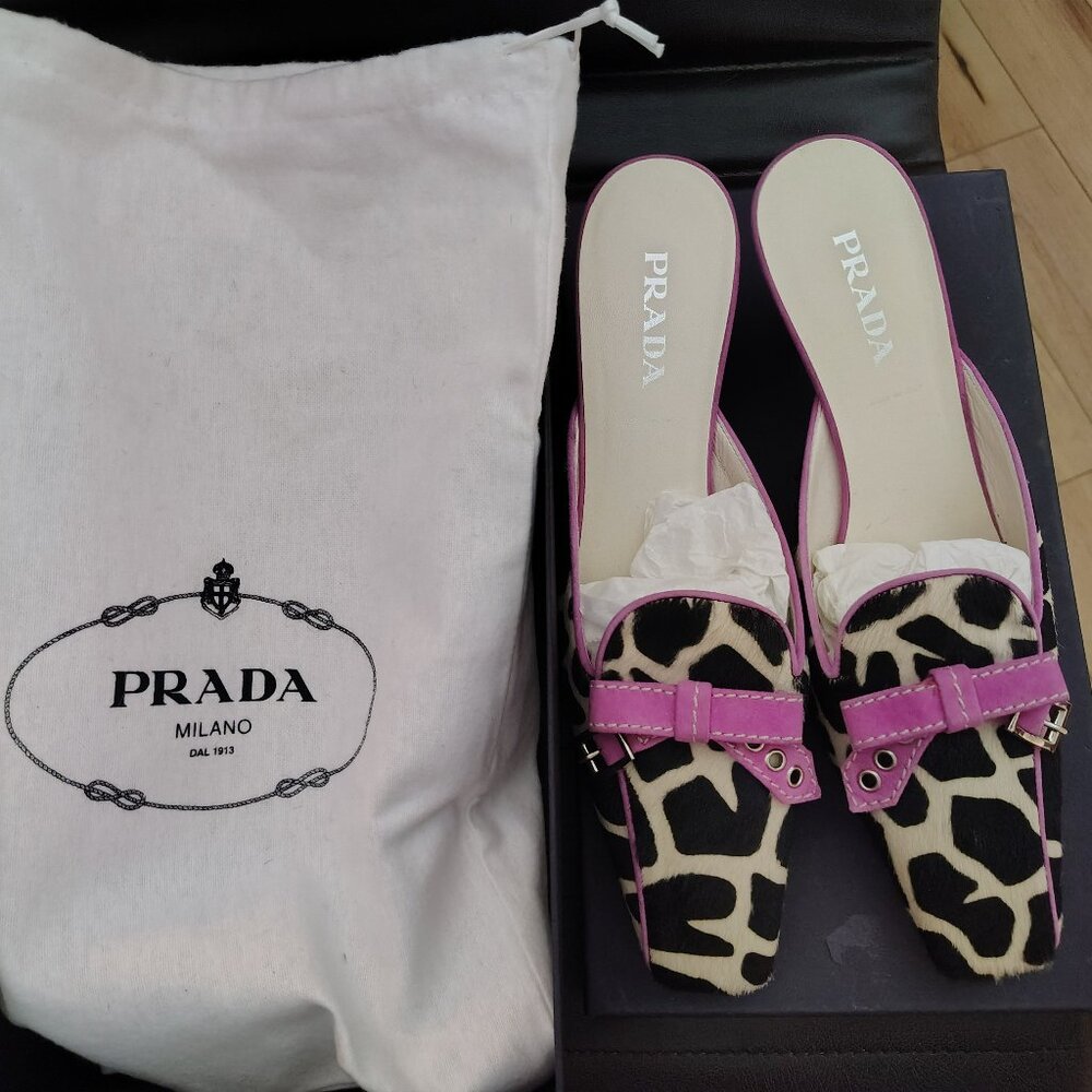 NIB Prada Mules Sz 39